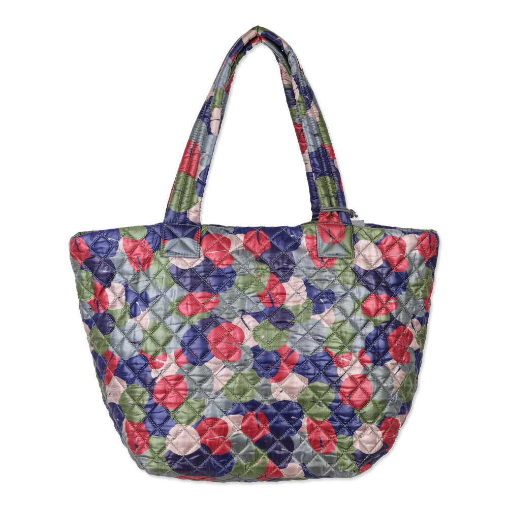 MZ Wallace Leaf Print Quilted Nylon Medium Metro Tote