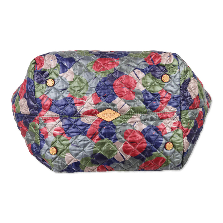 MZ Wallace Leaf Print Quilted Nylon Medium Metro Tote