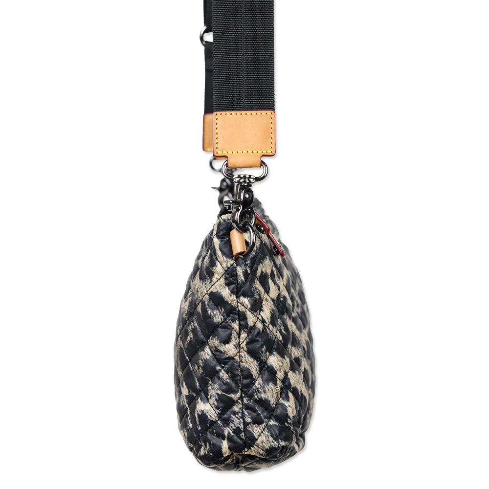 MZ Wallace Leopard-Print Quilted Nylon Metro Scout Crossbody Bag