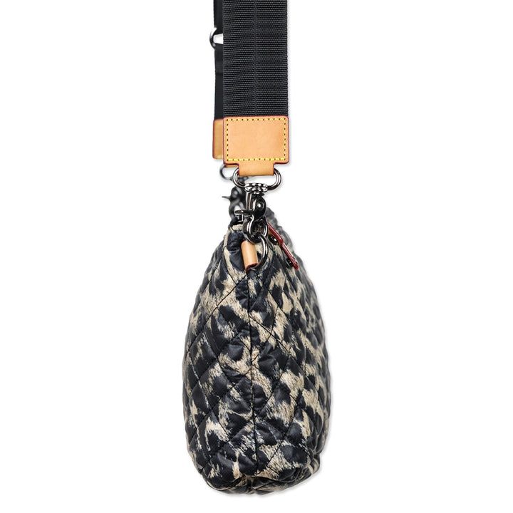 MZ Wallace Leopard-Print Quilted Nylon Metro Scout Crossbody Bag