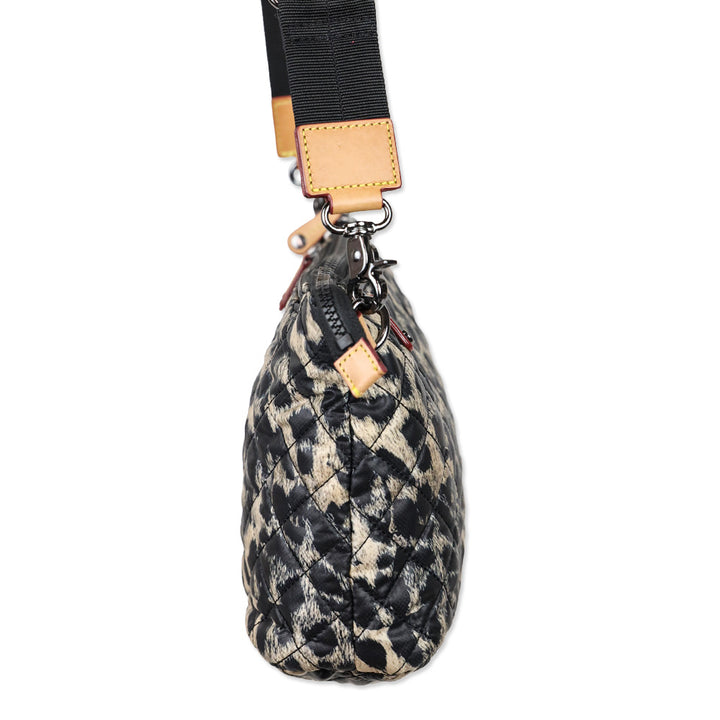 MZ Wallace Leopard-Print Quilted Nylon Metro Scout Crossbody Bag