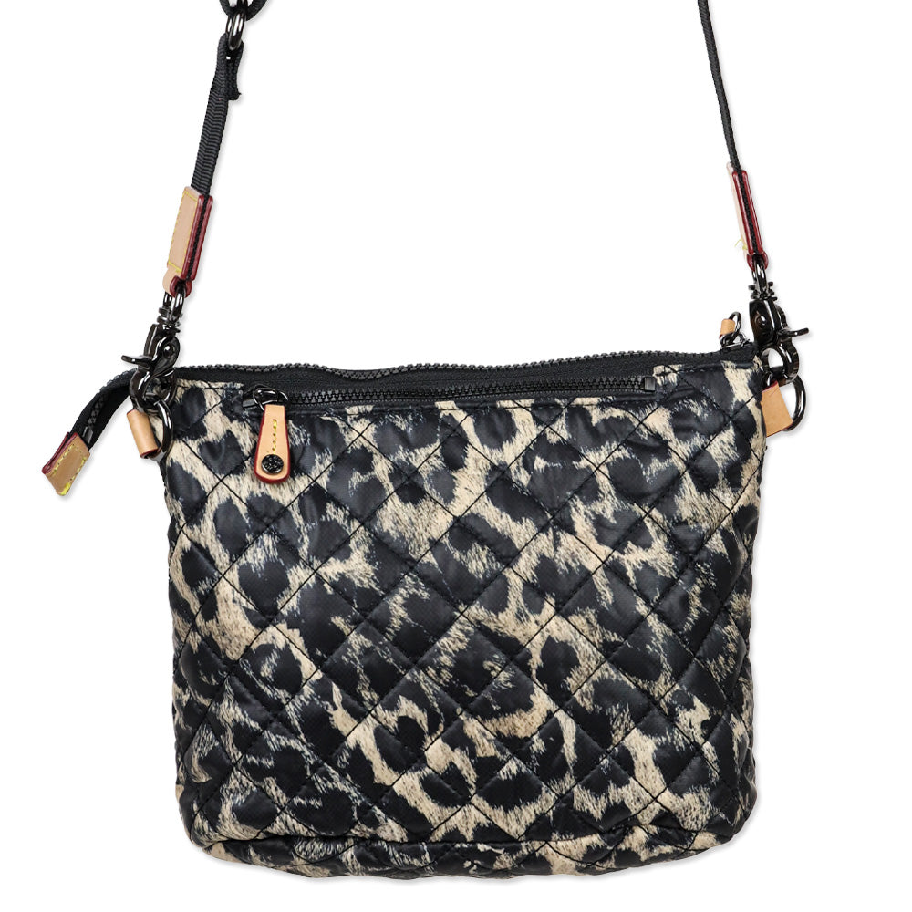MZ Wallace Leopard-Print Quilted Nylon Metro Scout Crossbody Bag