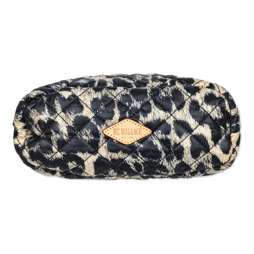 MZ Wallace Leopard-Print Quilted Nylon Metro Scout Crossbody Bag