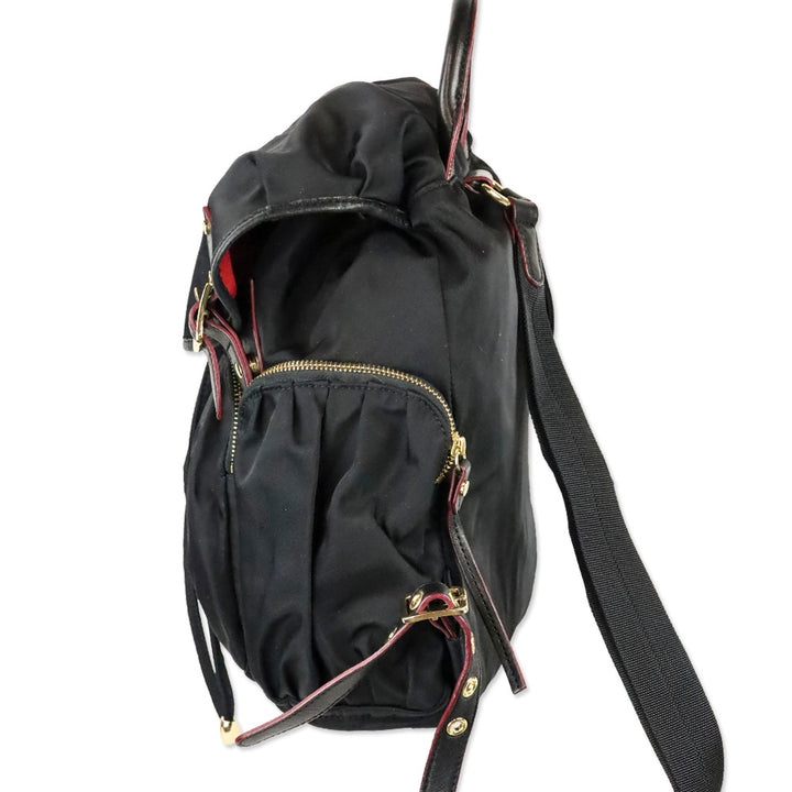MZ Wallace Marlena Black Nylon Backpack