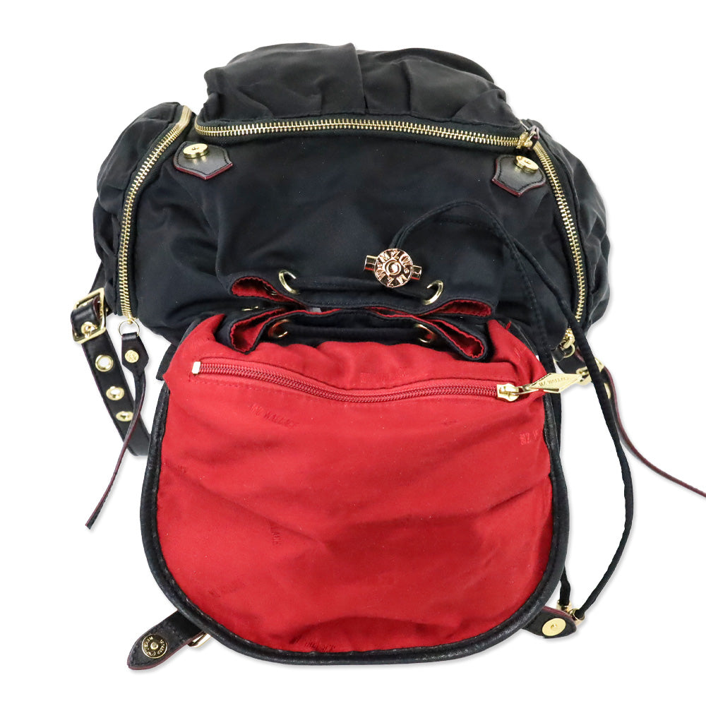 MZ Wallace Marlena Black Nylon Backpack