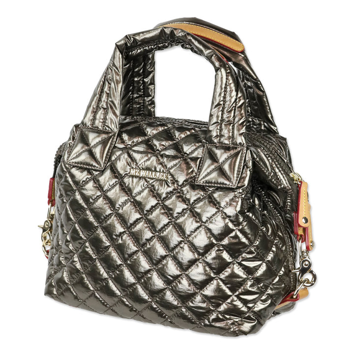 MZ Wallace Metallic Steel Small Sutton Deluxe