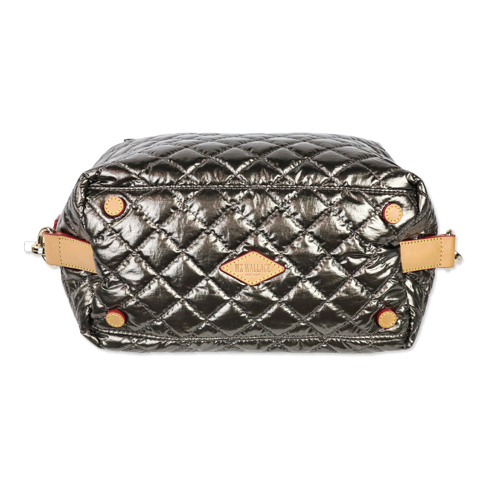 MZ Wallace Metallic Steel Small Sutton Deluxe