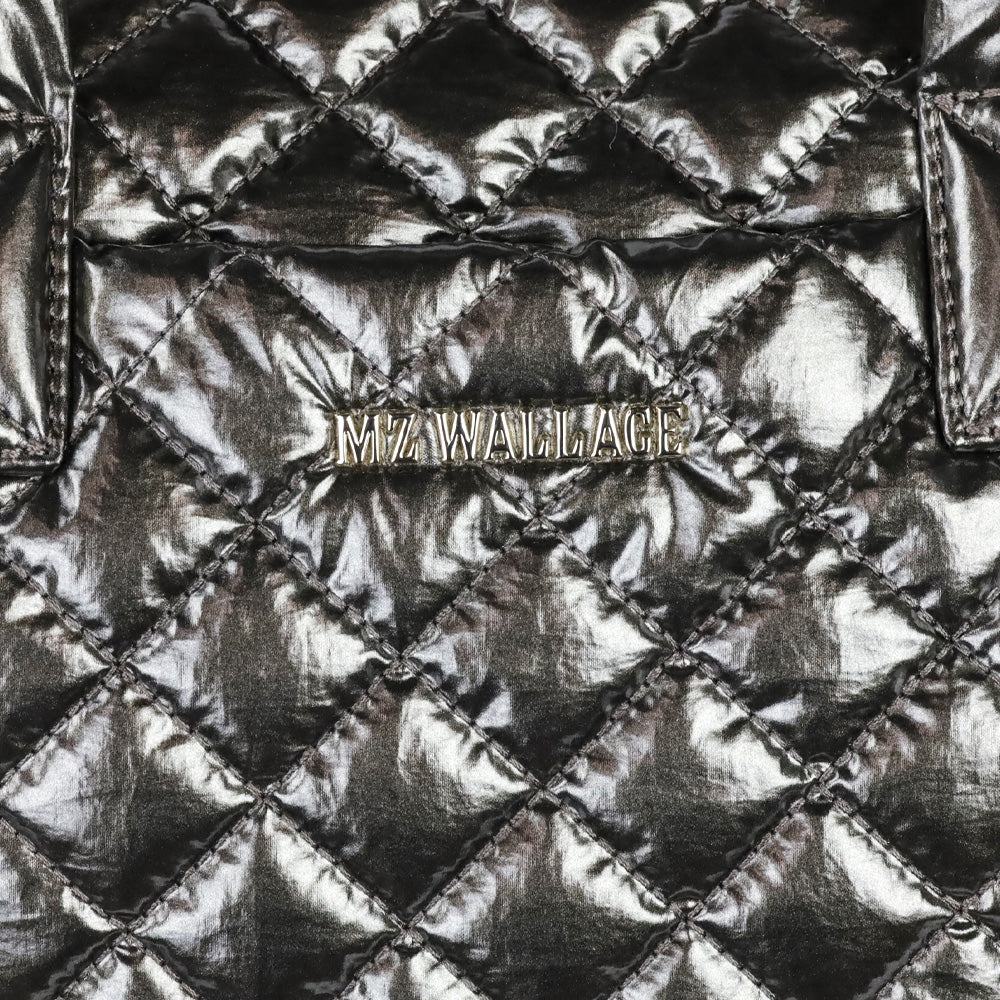 MZ Wallace Metallic Steel Small Sutton Deluxe