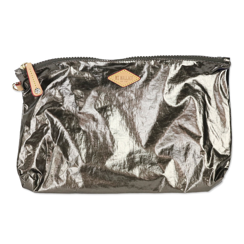 MZ Wallace Metallic Steel Small Sutton Deluxe
