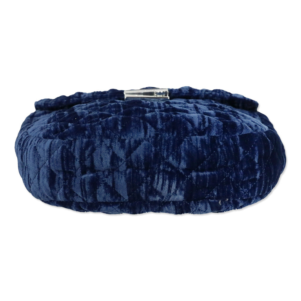 MZ Wallace Midnight Velvet Lock Saddle Bag