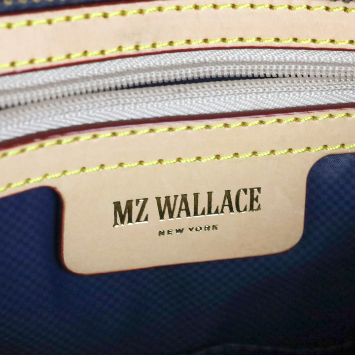 MZ Wallace Midnight Velvet Lock Saddle Bag