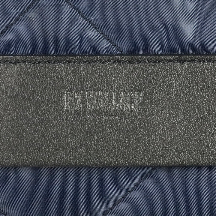 MZ Wallace Navy Quilted Nylon Madison Satchel