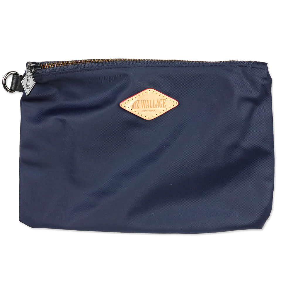 MZ Wallace Navy Quilted Nylon Madison Satchel
