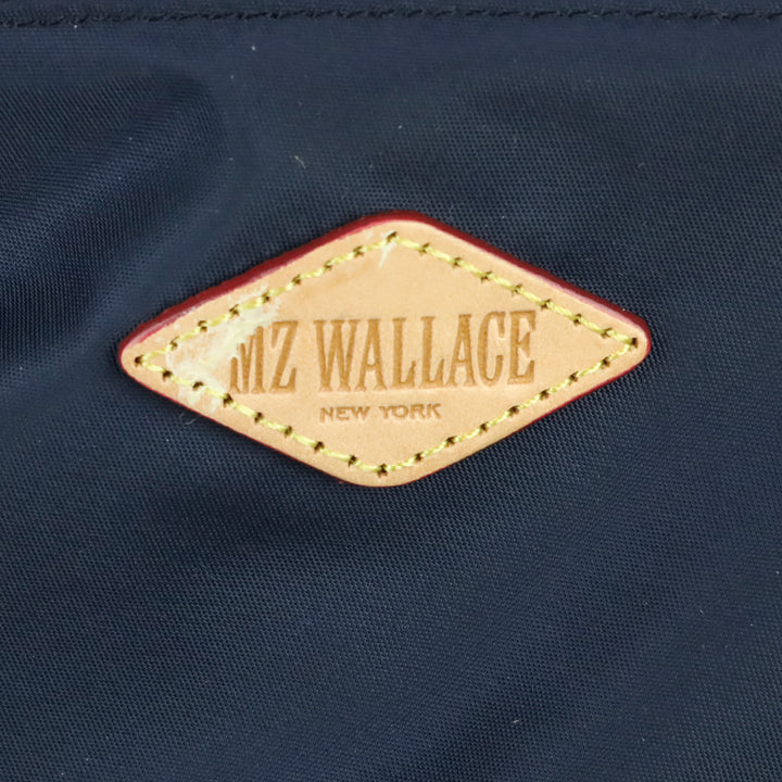 MZ Wallace Navy Quilted Nylon Madison Satchel