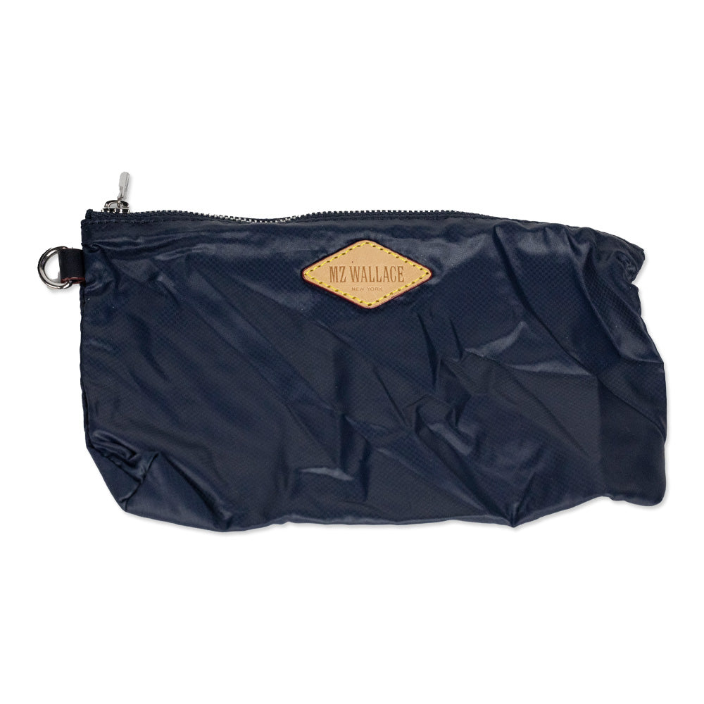 MZ Wallace Navy Quilted Nylon Tote