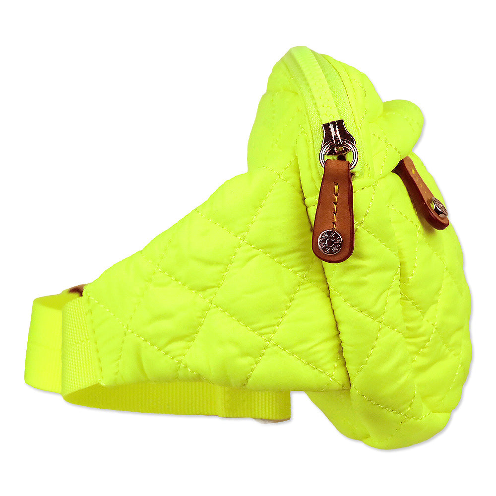 MZ Wallace Neon Yellow Oxford Large Metro Belt Bag