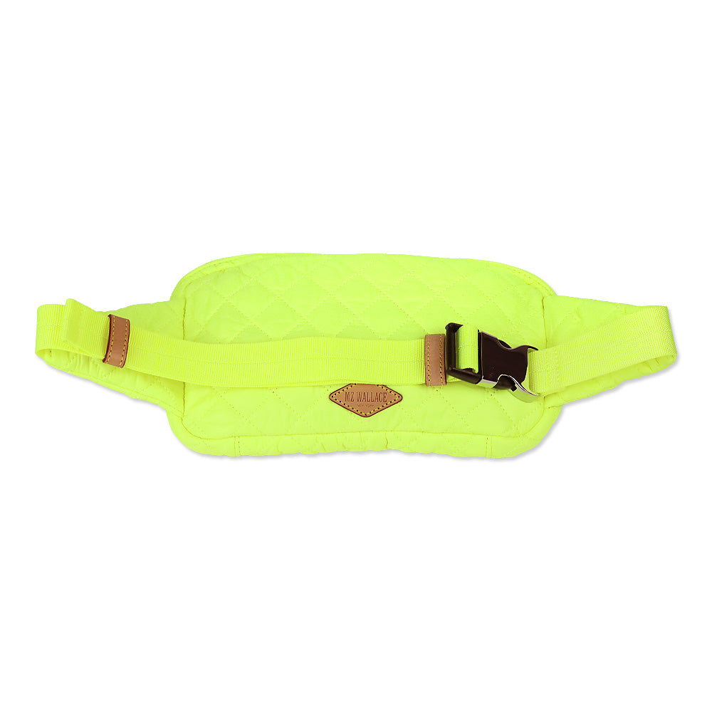 MZ Wallace Neon Yellow Oxford Large Metro Belt Bag