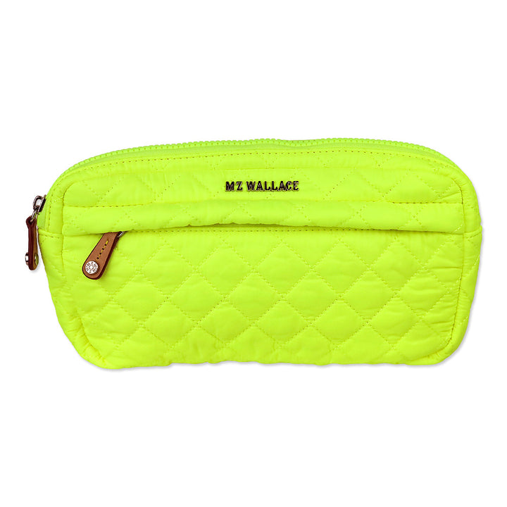 MZ Wallace Neon Yellow Oxford Large Metro Belt Bag