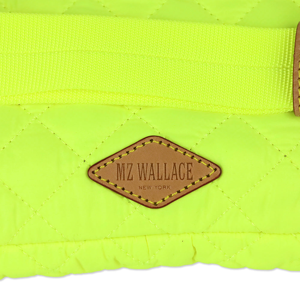 MZ Wallace Neon Yellow Oxford Large Metro Belt Bag