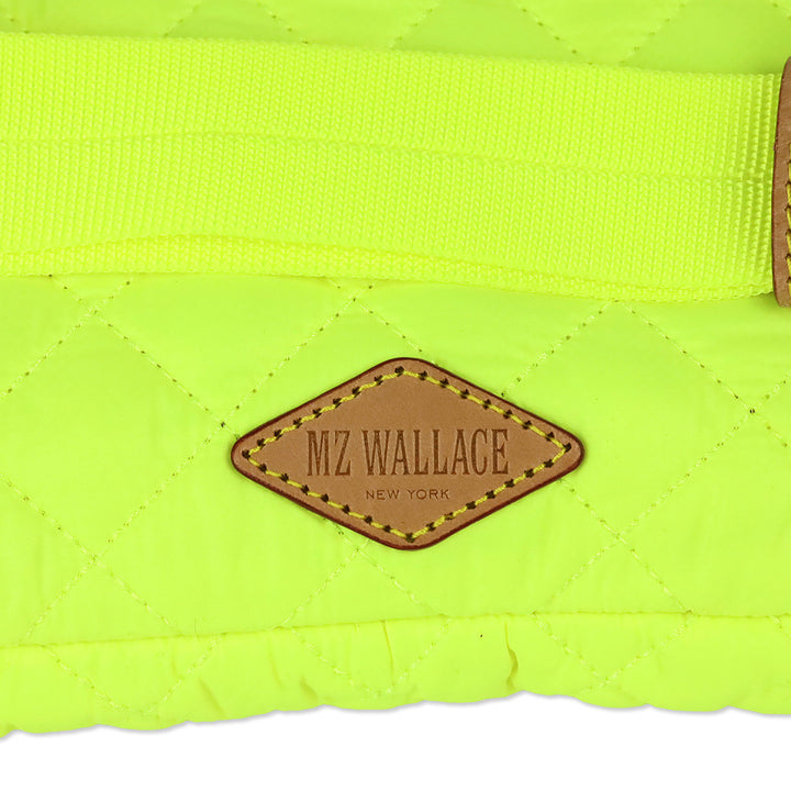 MZ Wallace Neon Yellow Oxford Large Metro Belt Bag