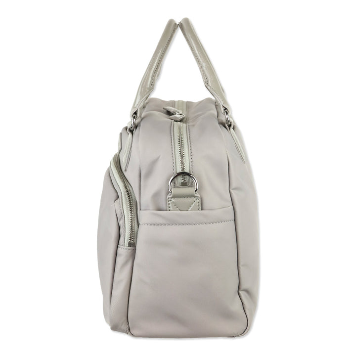 MZ Wallace Grey Nylon Gramercy Satchel