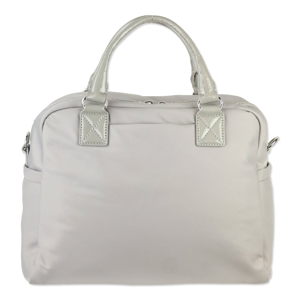 MZ Wallace Grey Nylon Gramercy Satchel