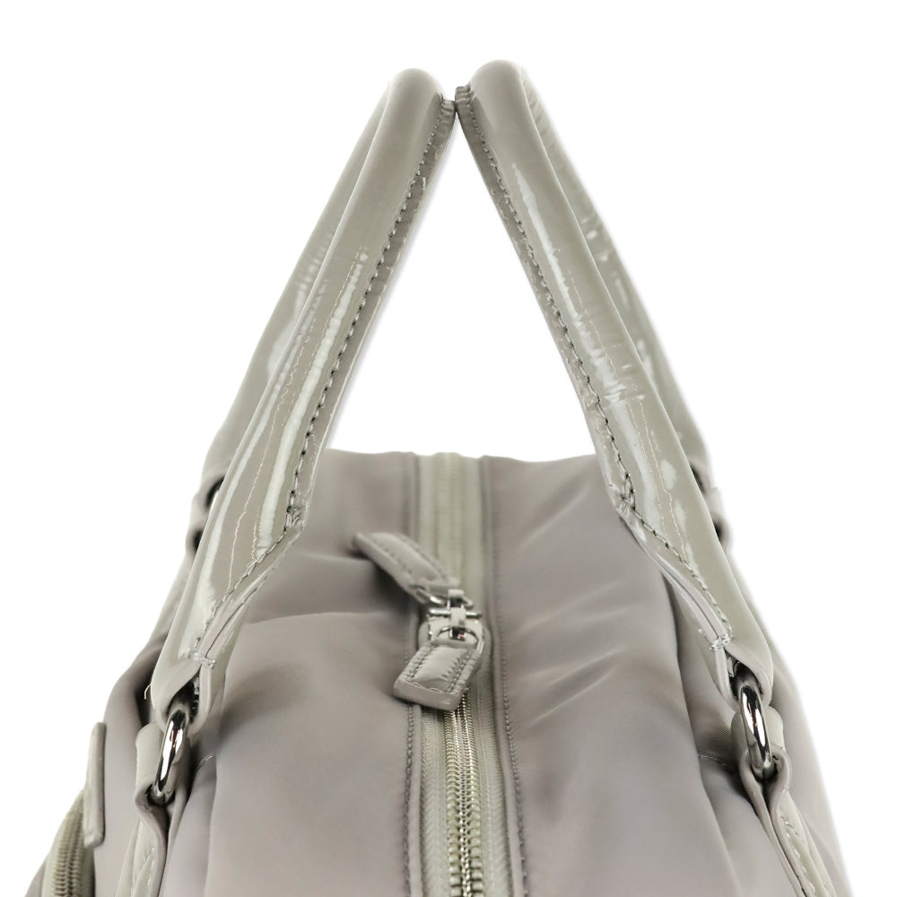 MZ Wallace Grey Nylon Gramercy Satchel