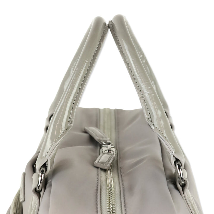 MZ Wallace Grey Nylon Gramercy Satchel