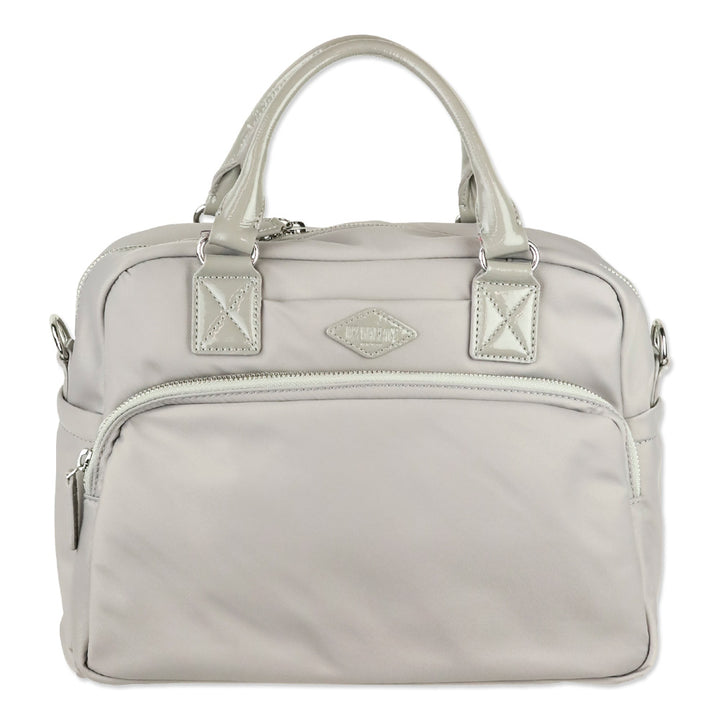 MZ Wallace Grey Nylon Gramercy Satchel