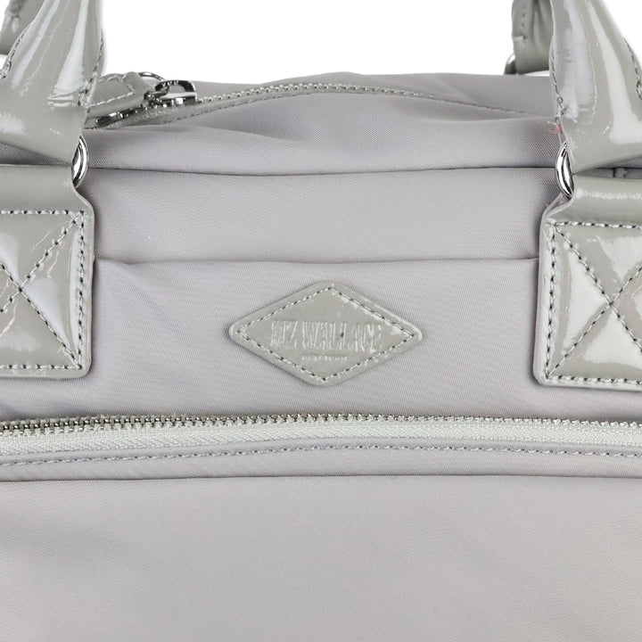 MZ Wallace Grey Nylon Gramercy Satchel