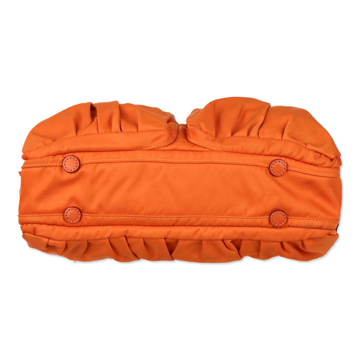 MZ Wallace Orange Paige Nylon Shoulder Bag