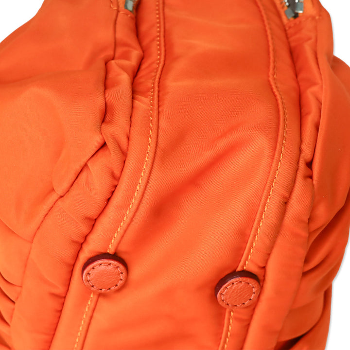 MZ Wallace Orange Paige Nylon Shoulder Bag