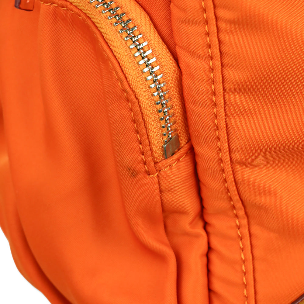 MZ Wallace Orange Paige Nylon Shoulder Bag