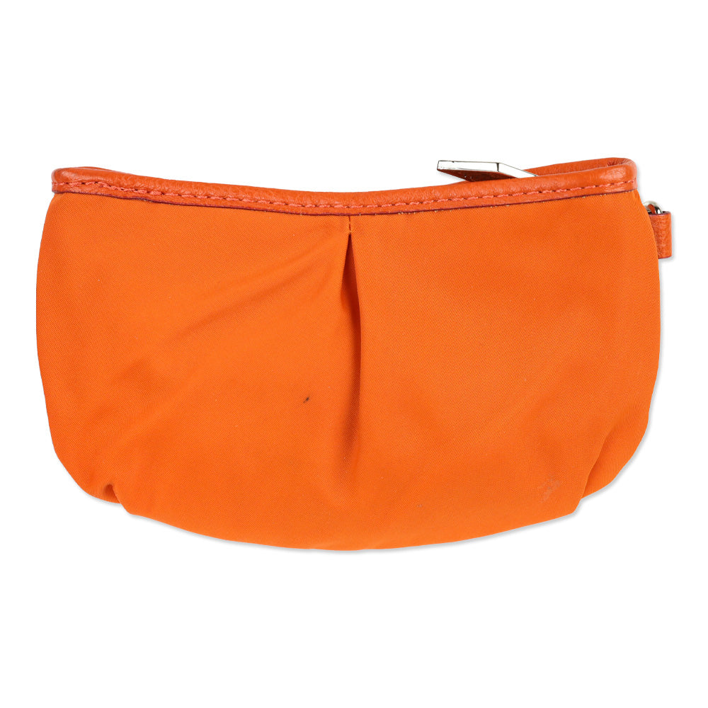 MZ Wallace Orange Paige Nylon Shoulder Bag