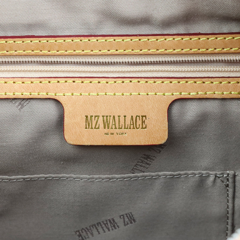 MZ Wallace Orange Paige Nylon Shoulder Bag