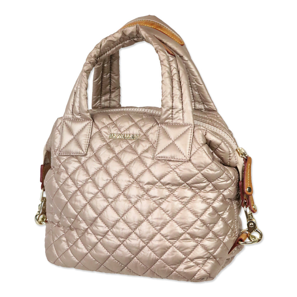 MZ Wallace Pale Rose Gold Metallic Small Sutton Deluxe