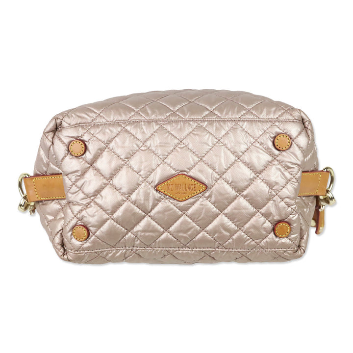 MZ Wallace Pale Rose Gold Metallic Small Sutton Deluxe