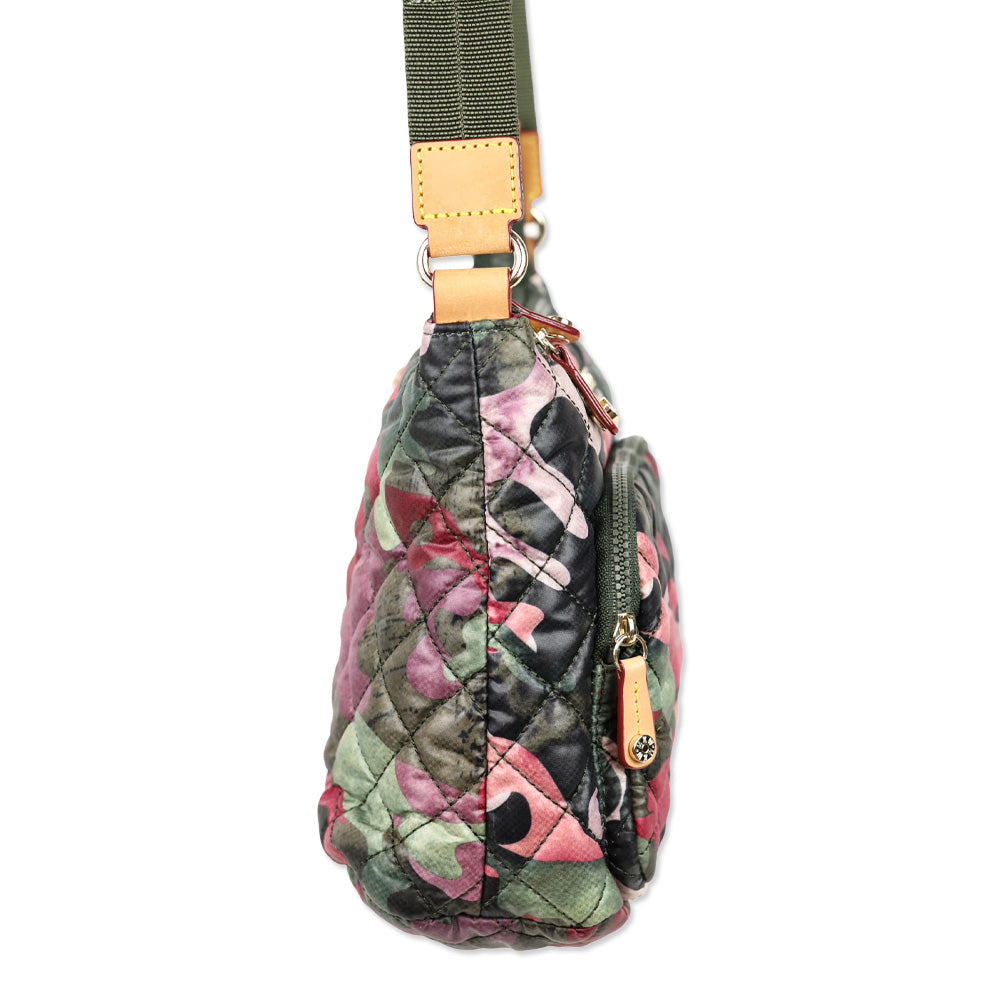 MZ Wallace Pink Multi Camo-Print Metro Scout Deluxe Crossbody Bag