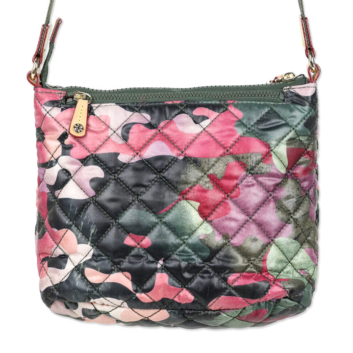 MZ Wallace Pink Multi Camo-Print Metro Scout Deluxe Crossbody Bag