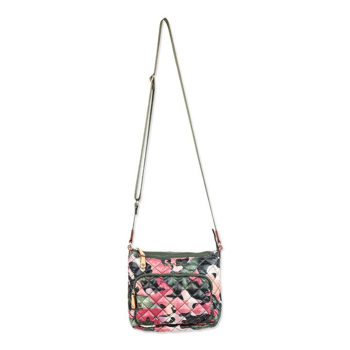 MZ Wallace Pink Multi Camo-Print Metro Scout Deluxe Crossbody Bag