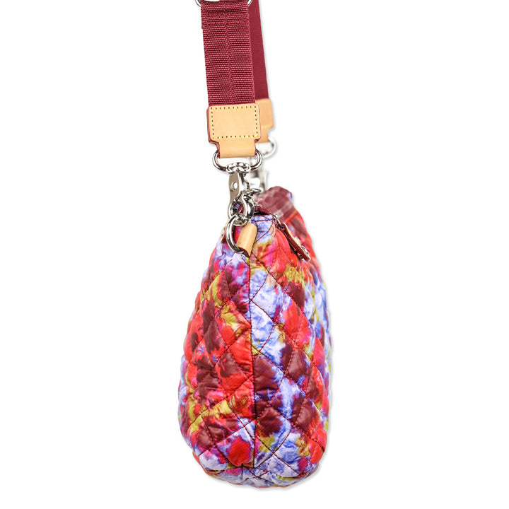 MZ Wallace Prism/Silver Quilted Nylon Metro Scout Crossbody Bag