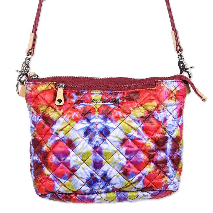 MZ Wallace Prism/Silver Quilted Nylon Metro Scout Crossbody Bag