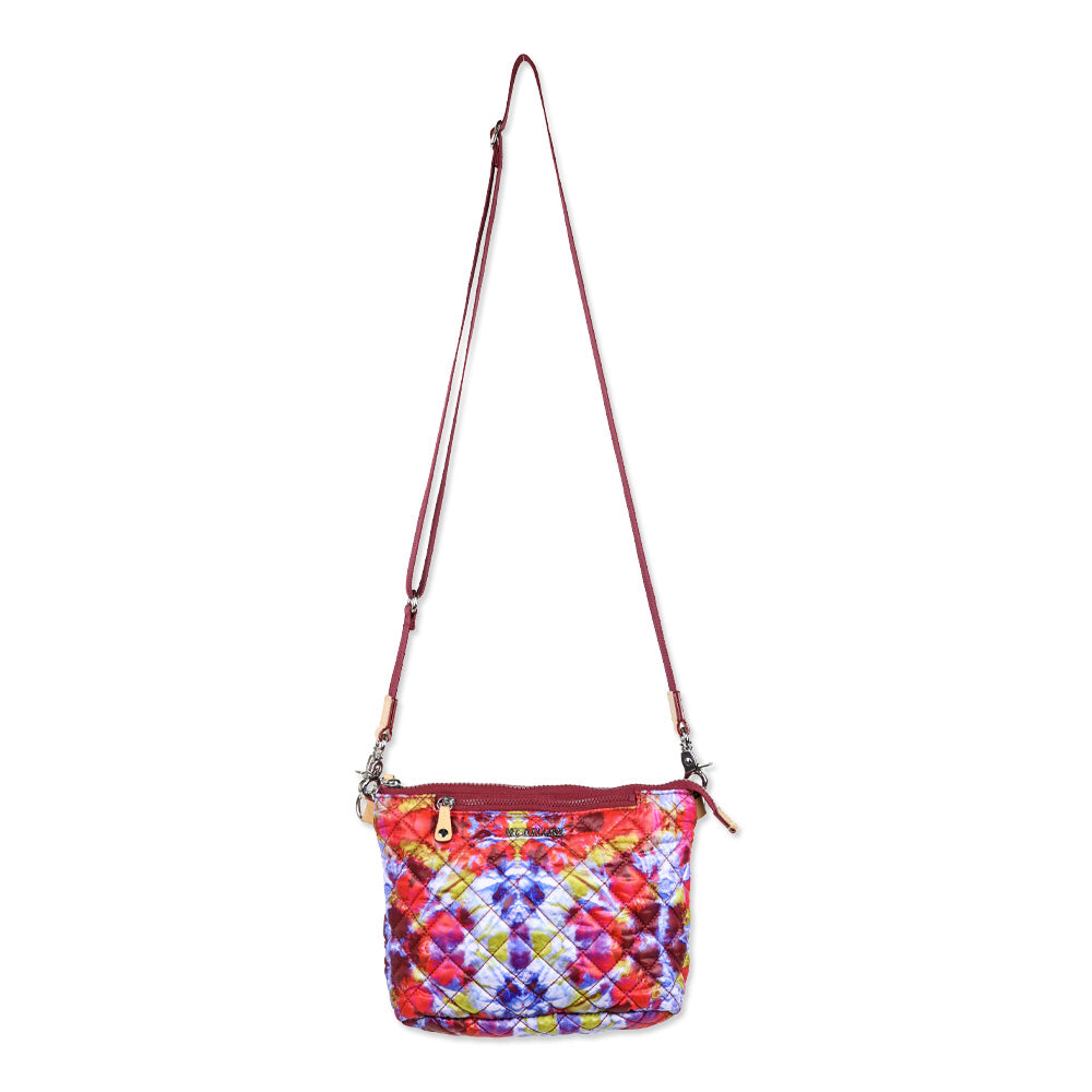 MZ Wallace Prism/Silver Quilted Nylon Metro Scout Crossbody Bag