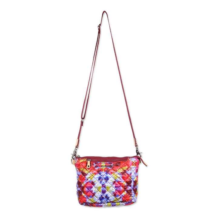 MZ Wallace Prism/Silver Quilted Nylon Metro Scout Crossbody Bag