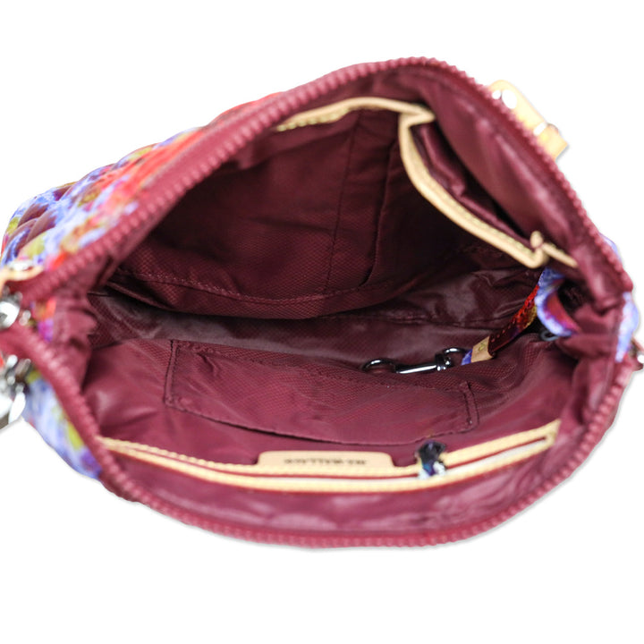 MZ Wallace Prism/Silver Quilted Nylon Metro Scout Crossbody Bag