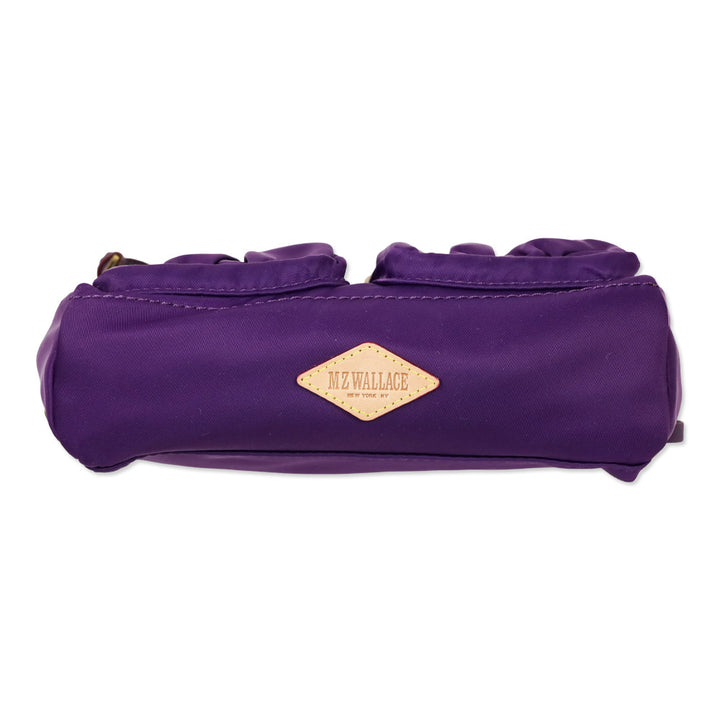 MZ Wallace Purple Small Gold Hardware Crossbody Bag