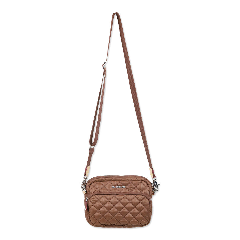MZ Wallace Terracotta Quilted Nylon Small Metro Camera Bag
