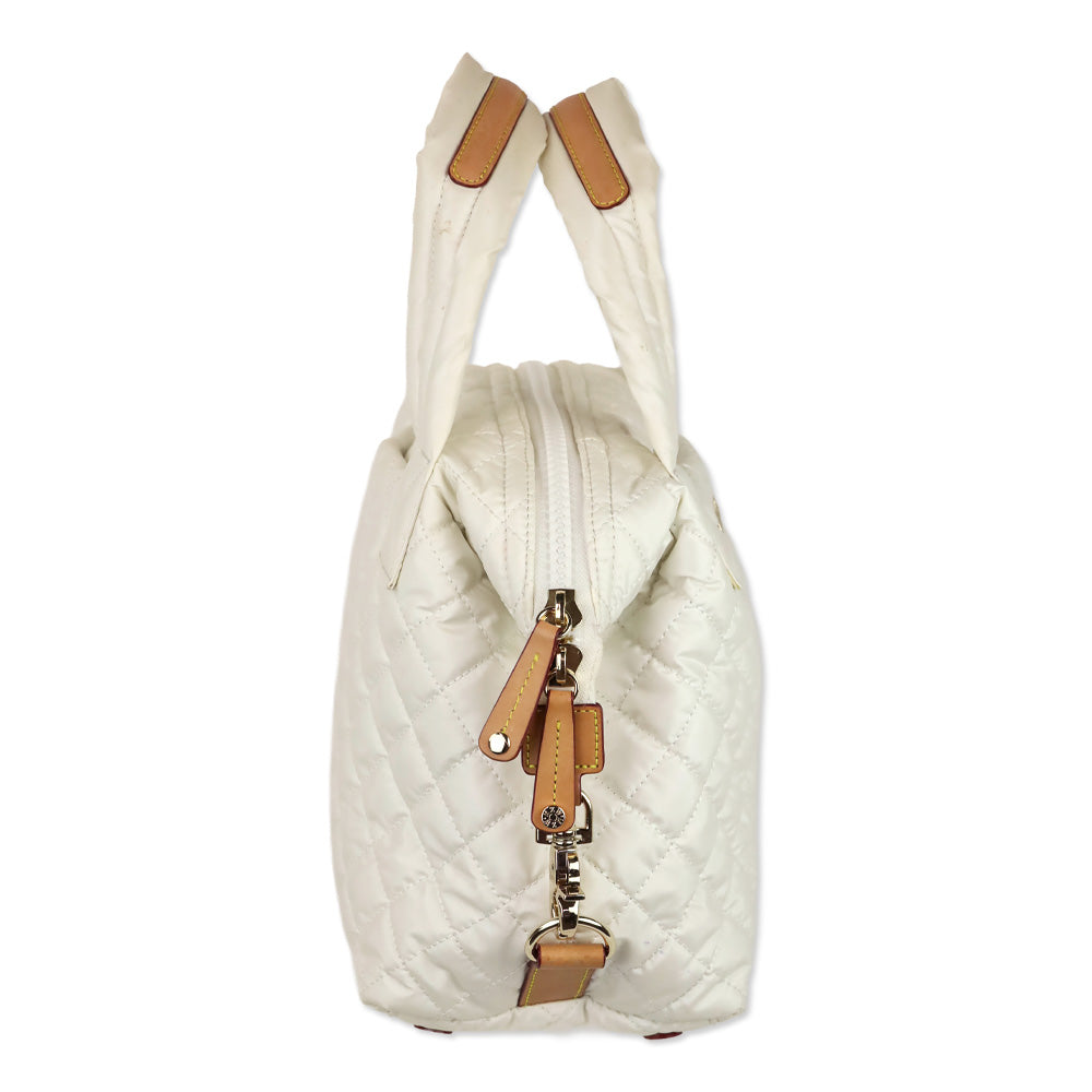 MZ Wallace White Small Sutton Deluxe Handbag