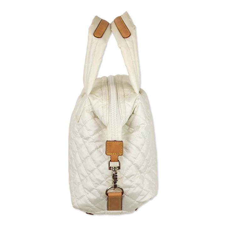 MZ Wallace White Small Sutton Deluxe Handbag