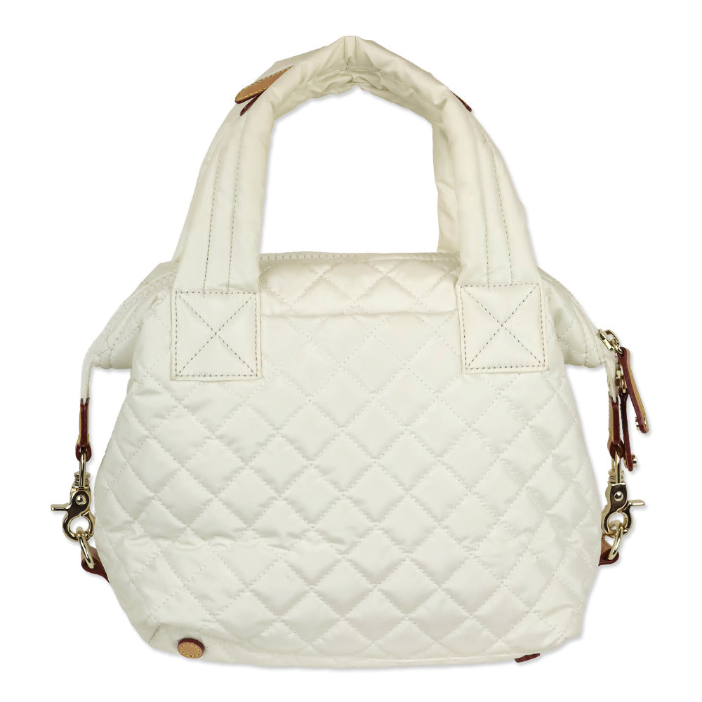 MZ Wallace White Small Sutton Deluxe Handbag